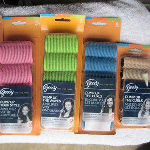 Goody Self Holding Rollers Waves Volume Curls Hair Curlers Small Large XL Jumbo